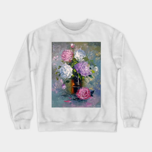 A bouquet of roses Crewneck Sweatshirt by OLHADARCHUKART